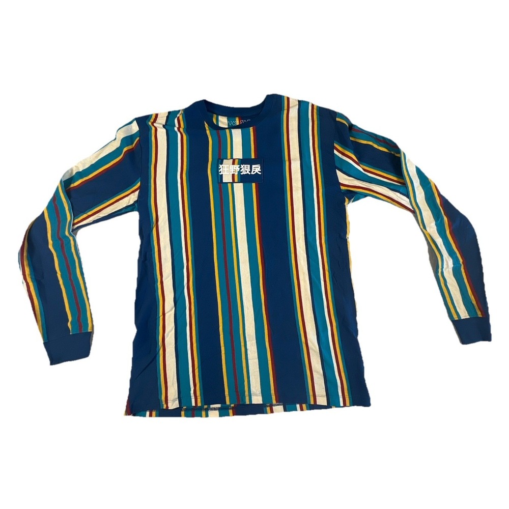 Vox Populi For The People Striped‎ Multicolor Long Sleeve T-Shirt Size M Nice!